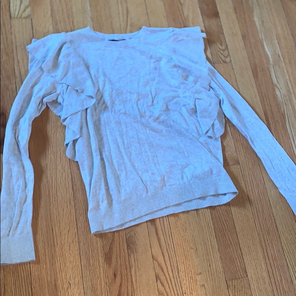Abercrombie Ruffle Sleeve Sweater